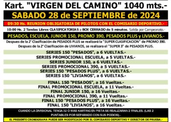Cronograma para la doble fecha de Lobería